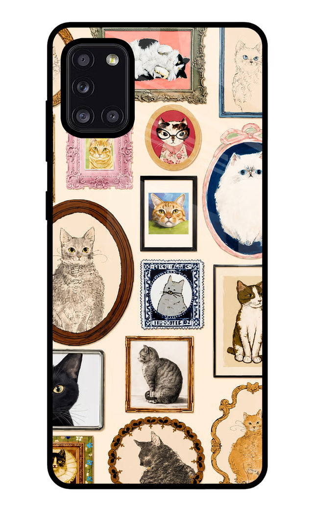 Mirror Cats Samsung A31 Glass Case