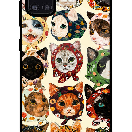 Cool Cat Samsung A31 Glass Case