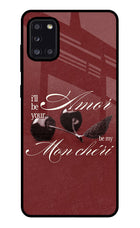 Velvet Cherry Samsung A31 Glass Case
