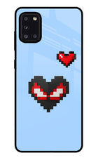 Peter Heart Samsung A31 Glass Case