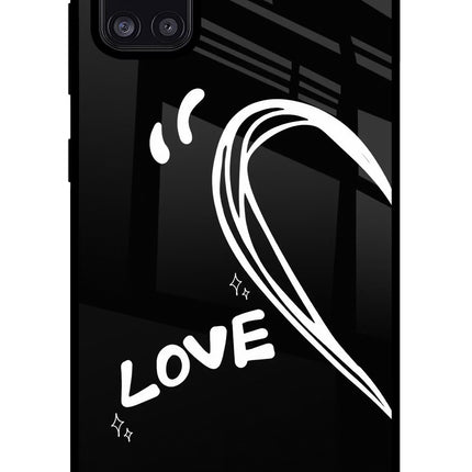 Love Line Samsung A31 Glass Case