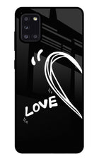 Love Line Samsung A31 Glass Case