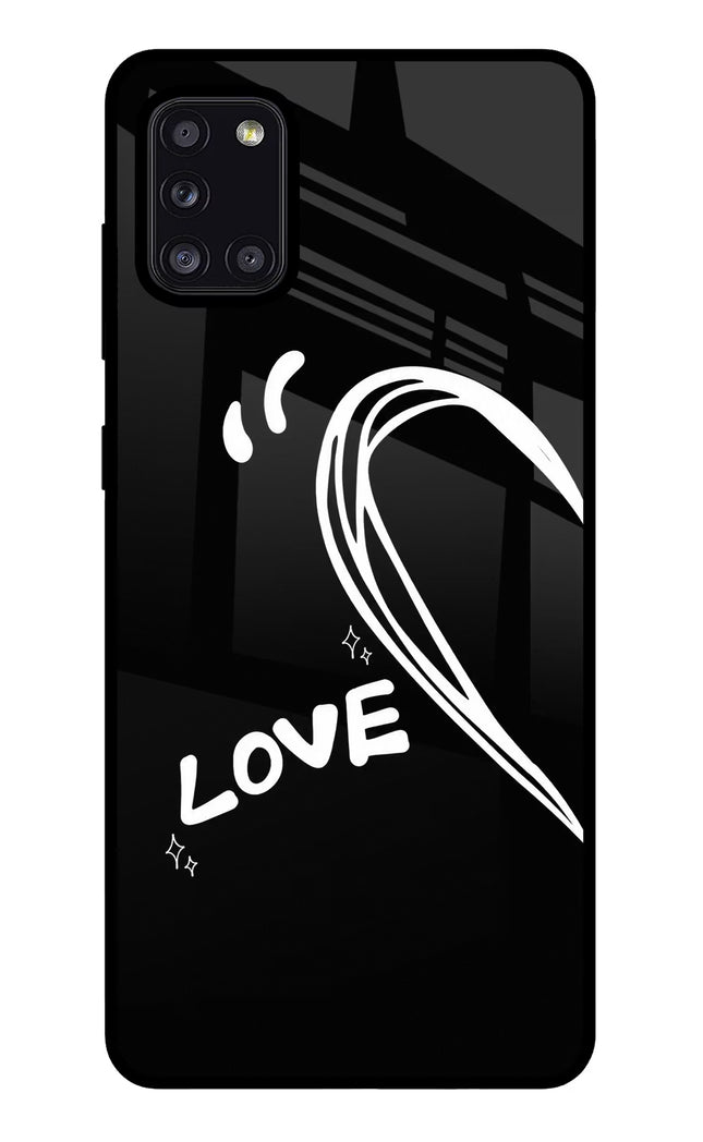 Love Line Samsung A31 Glass Case
