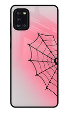 Pink Web Samsung A31 Glass Case