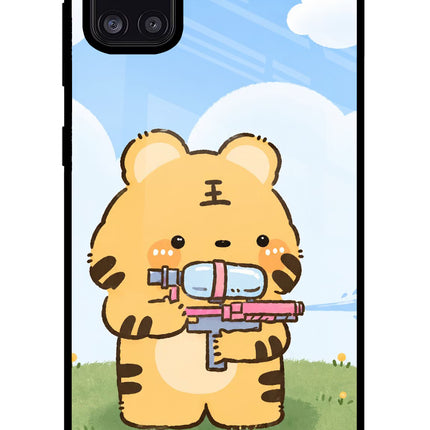 Tiger Treat Samsung A31 Glass Case