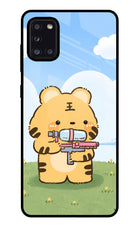 Tiger Treat Samsung A31 Glass Case
