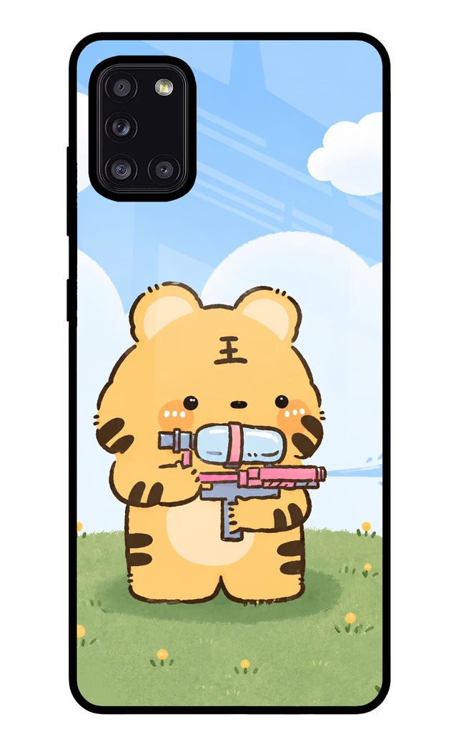 Tiger Treat Samsung A31 Glass Case