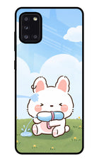 Bunny Treat Samsung A31 Glass Case