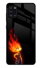 Ember Flame Samsung A31 Glass Case