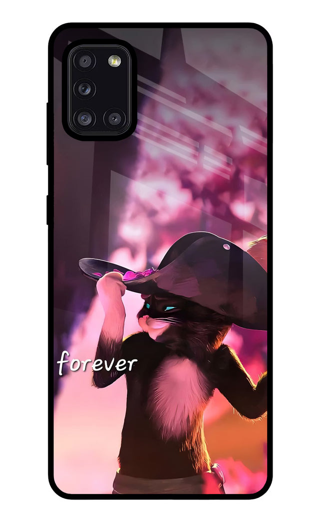 Forever Cat Samsung A31 Glass Case