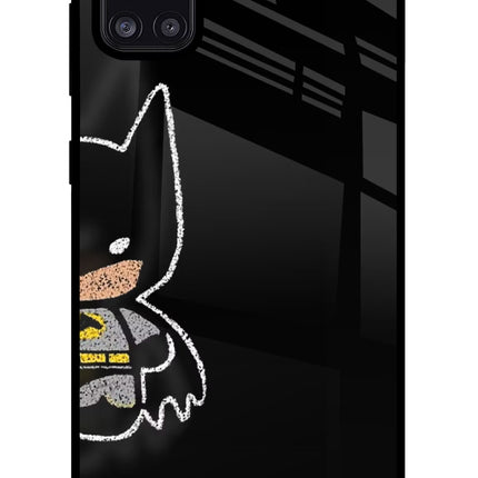Bat Kitty Samsung A31 Glass Case