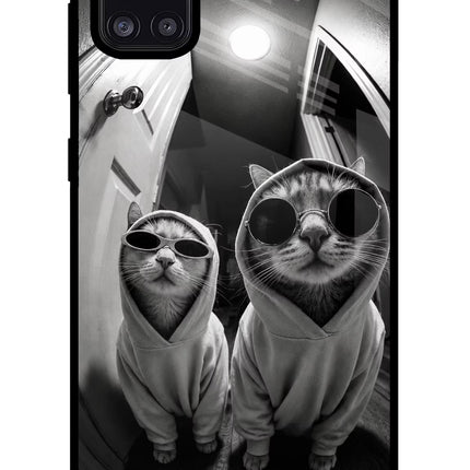 Hood Cats Samsung A31 Glass Case