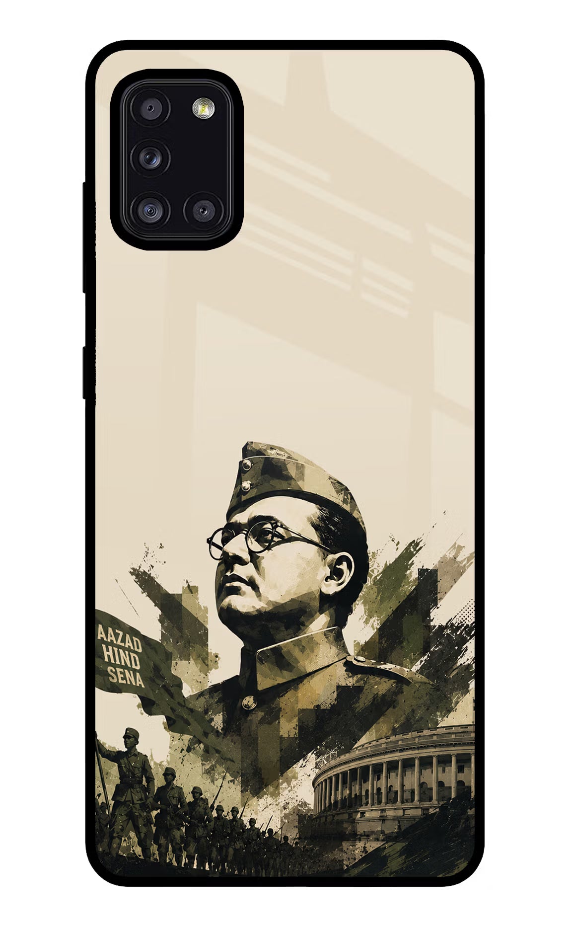 Netaji Rising Samsung A31 Glass Case