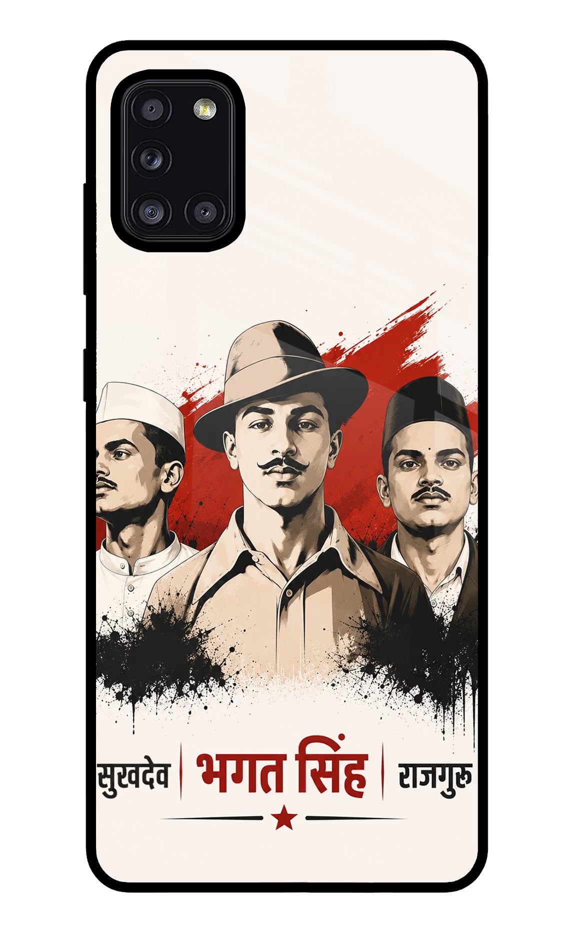 Sardar Patel Iron Will Samsung A31 Glass Case