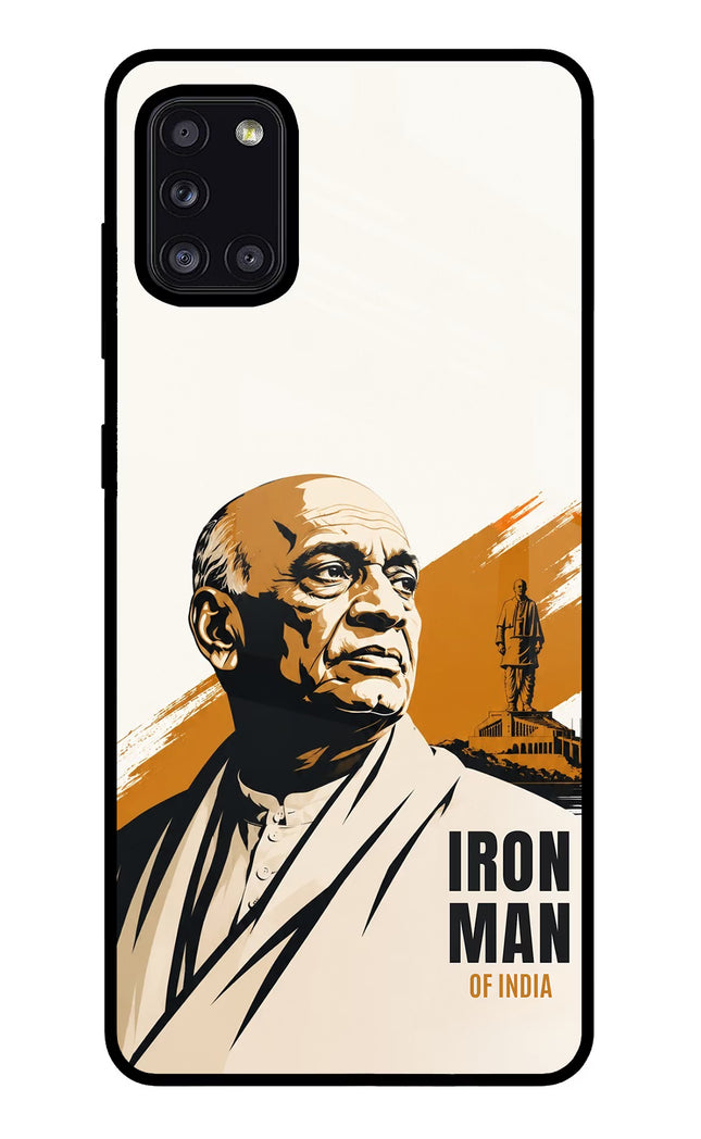 Sardar Patel Iron Will Samsung A31 Glass Case