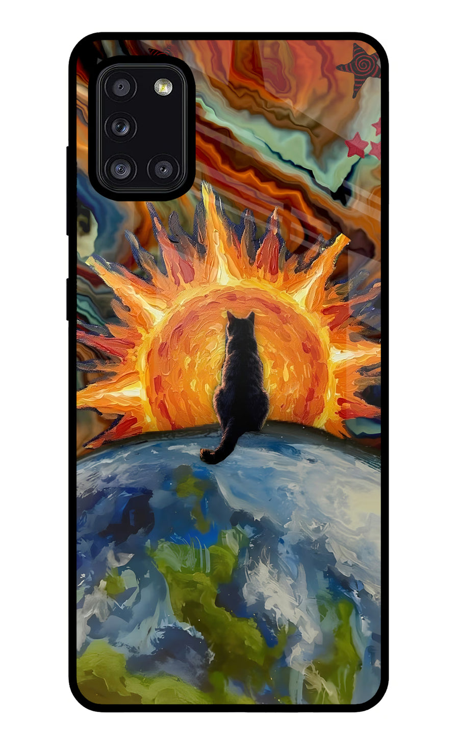 Sunrise Beyond Samsung A31 Back Cover, Glass case
