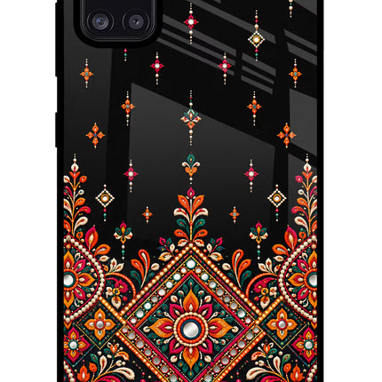Noir Mehfil Samsung A31 Glass Case