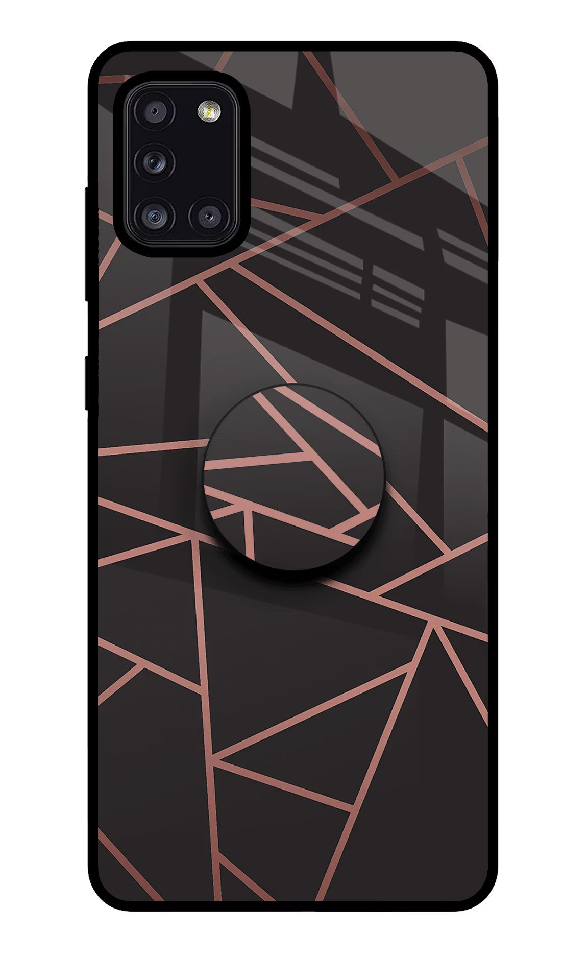 Geometric Pattern Samsung A31 Pop Case by Casekaro