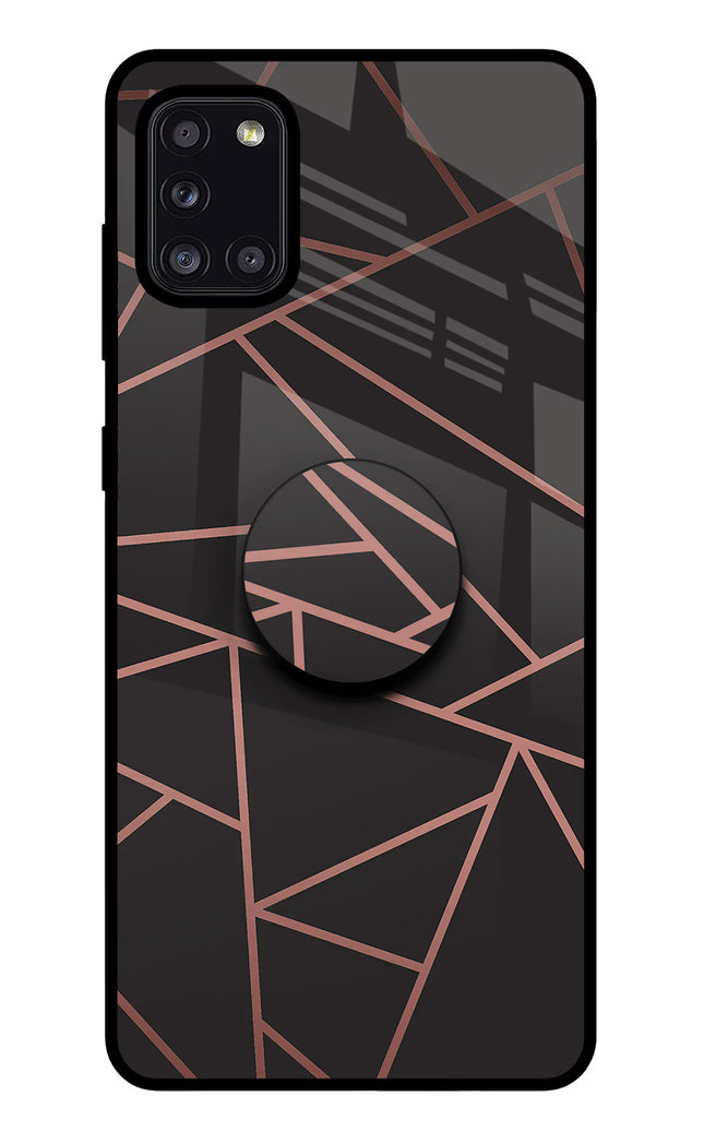 Geometric Pattern Samsung A31 Pop Case by Casekaro
