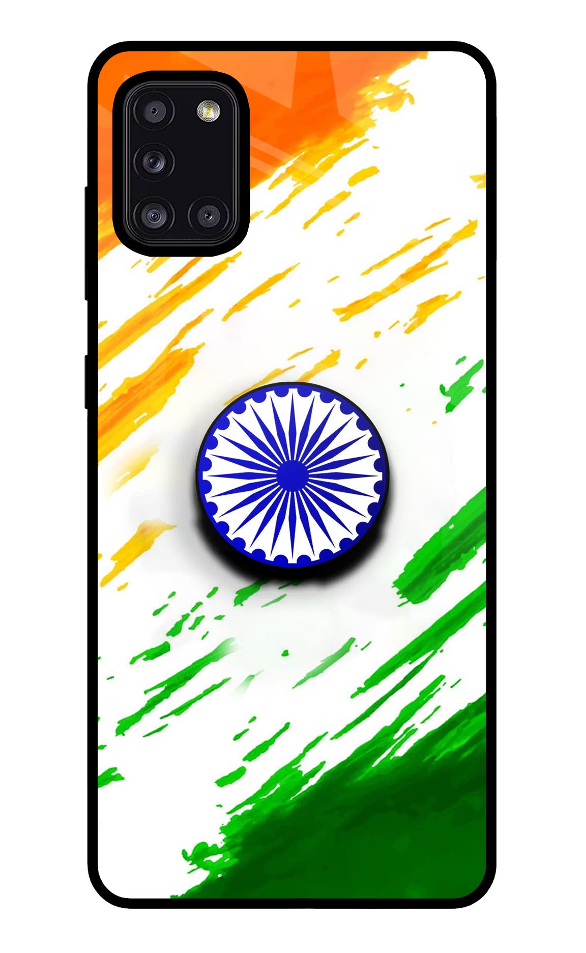 Indian Flag Ashoka Chakra Samsung A31 Pop Case by Casekaro