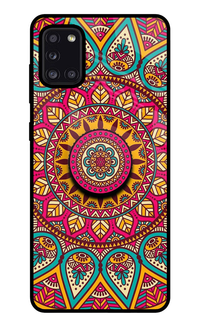 Mandala Samsung A31 Pop Case by Casekaro