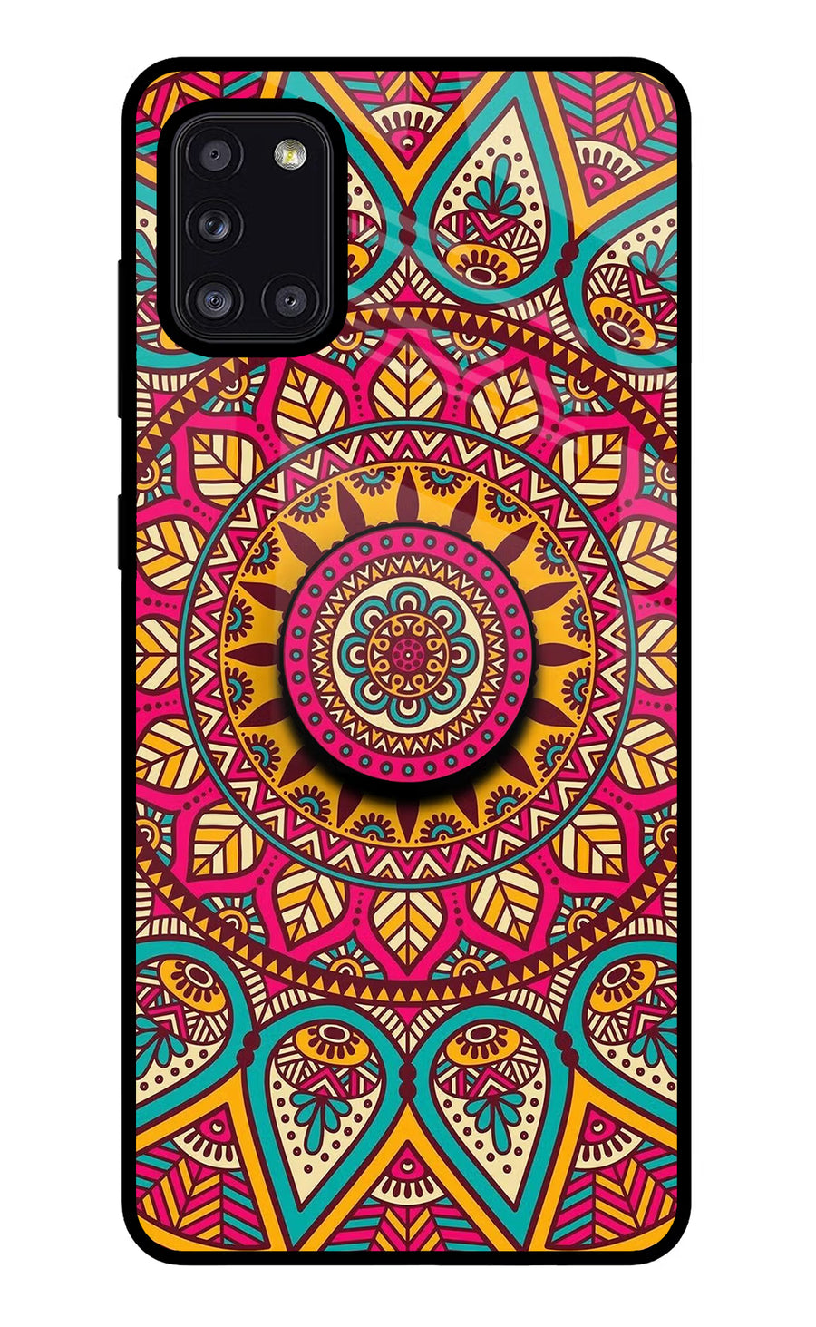 Mandala Samsung A31 Pop Case, Glass case