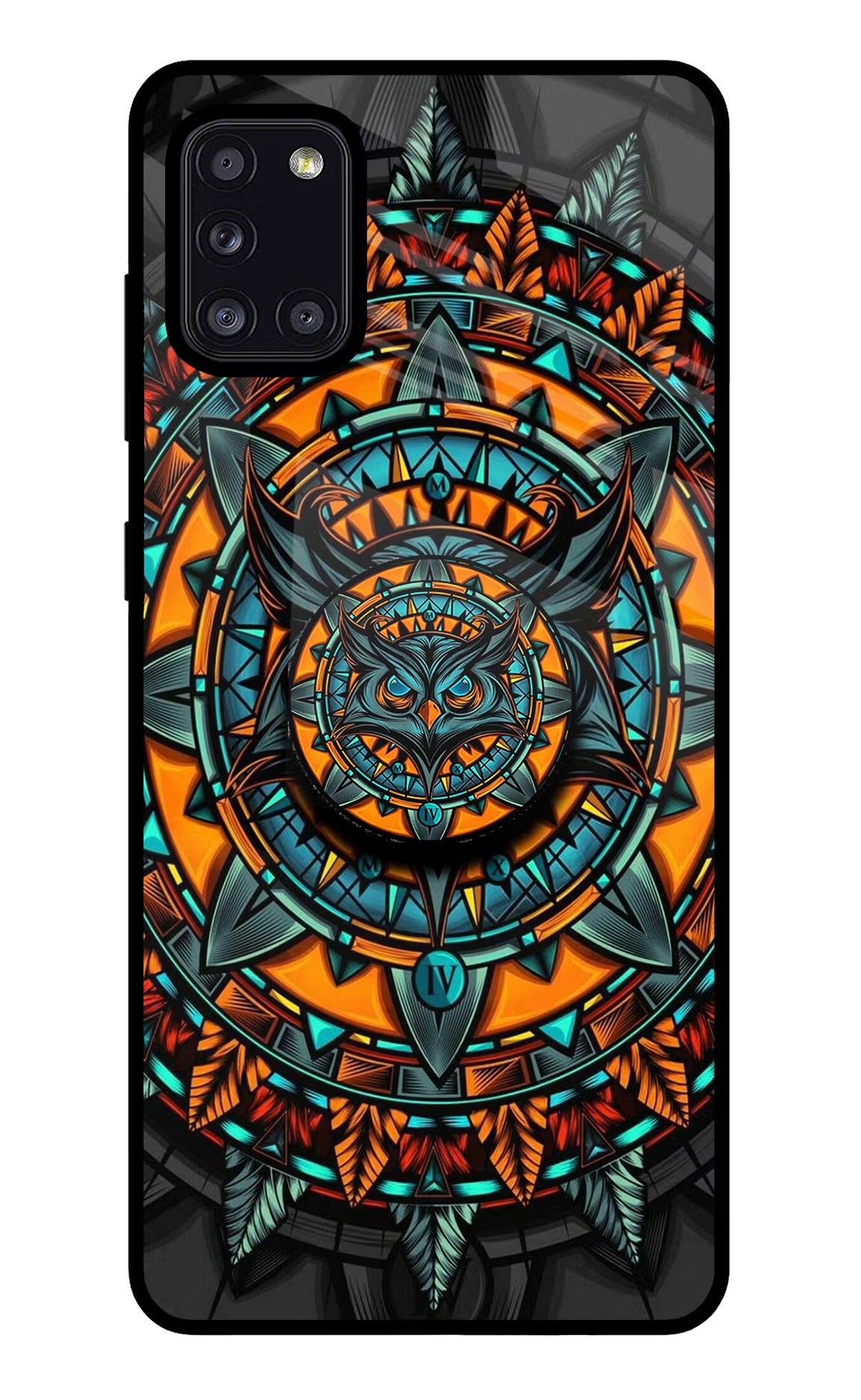 Angry Owl Samsung A31 Pop Case by Casekaro