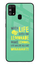 Quote Samsung M31/F41 Glass Case