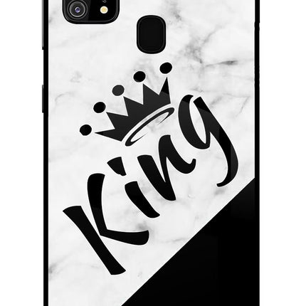 King Samsung M31/F41 Glass Case Back Cover by Casekaro