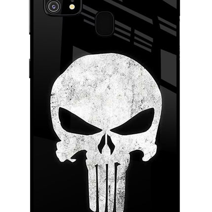 Punisher Skull Samsung M31/F41 Glass Case Back Cover by Casekaro