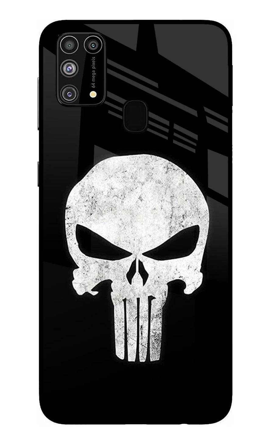 Punisher Skull Samsung M31/F41 Back Cover, Glass case