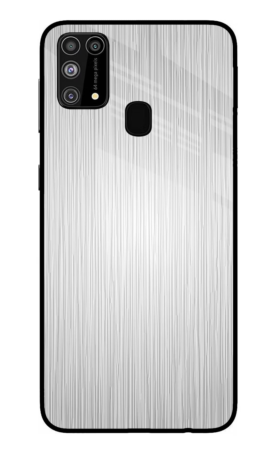 Wooden Grey Texture Samsung M31/F41 Glass Case Back Cover by Casekaro