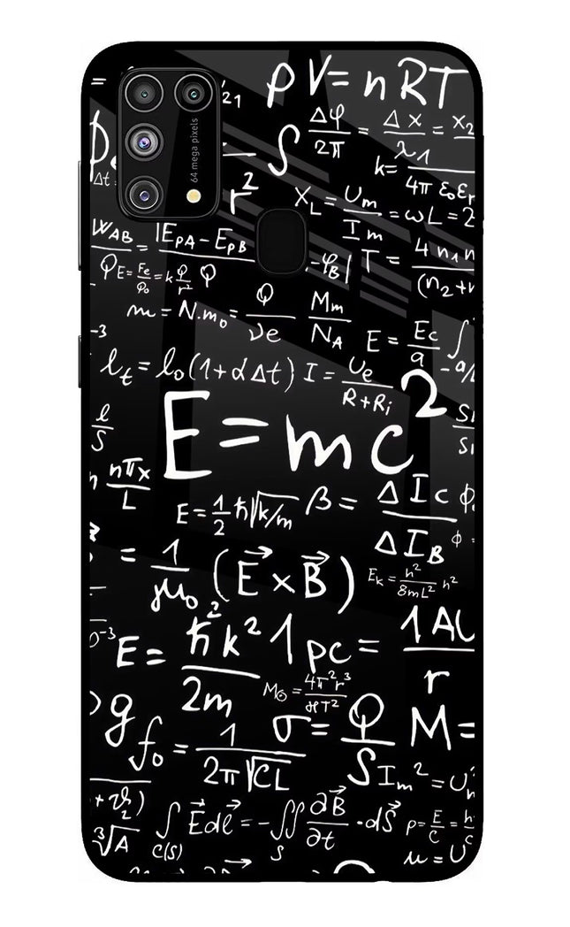 Physics Formula Samsung M31/F41 Glass Case