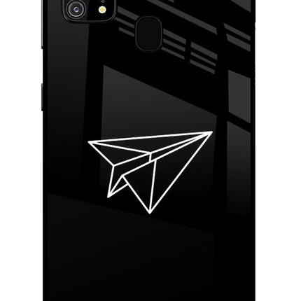 Paper Plane White Samsung M31/F41 Glass Case Back Cover by Casekaro