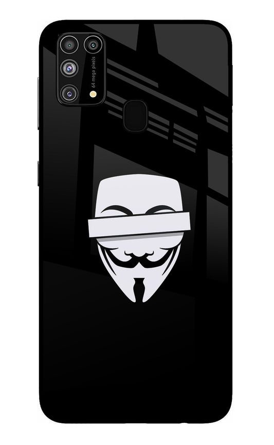 Anonymous Face Samsung M31/F41 Glass Case