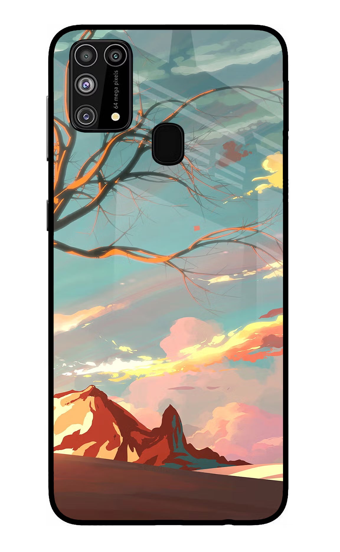 Scenery Samsung M31/F41 Glass Case Back Cover by Casekaro