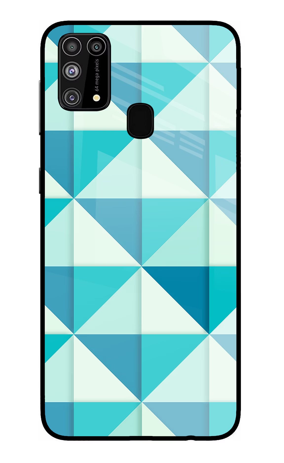 Abstract Samsung M31/F41 Glass Case Back Cover by Casekaro