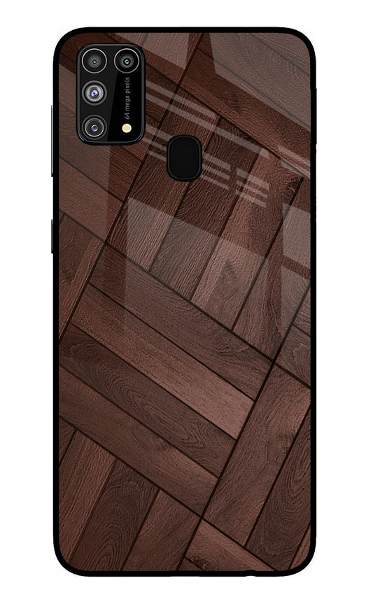 Wooden Texture Design Samsung M31/F41 Glass Case