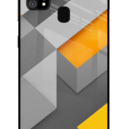 Abstract Samsung M31/F41 Glass Case Back Cover by Casekaro