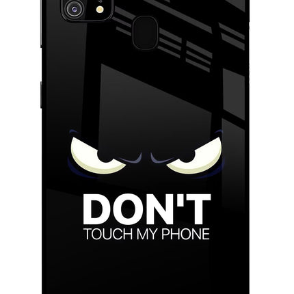 Don'T Touch My Phone Samsung M31/F41 Glass Case Back Cover by Casekaro