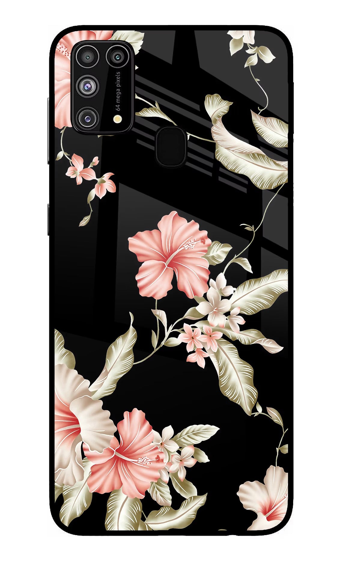Flowers Samsung M31/F41 Glass Case Back Cover by Casekaro