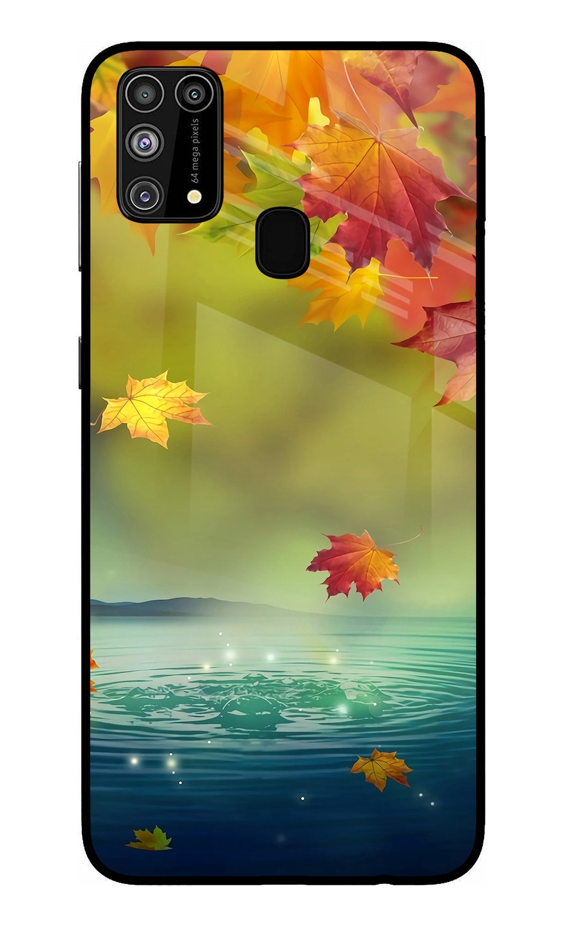 Flowers Samsung M31/F41 Glass Case