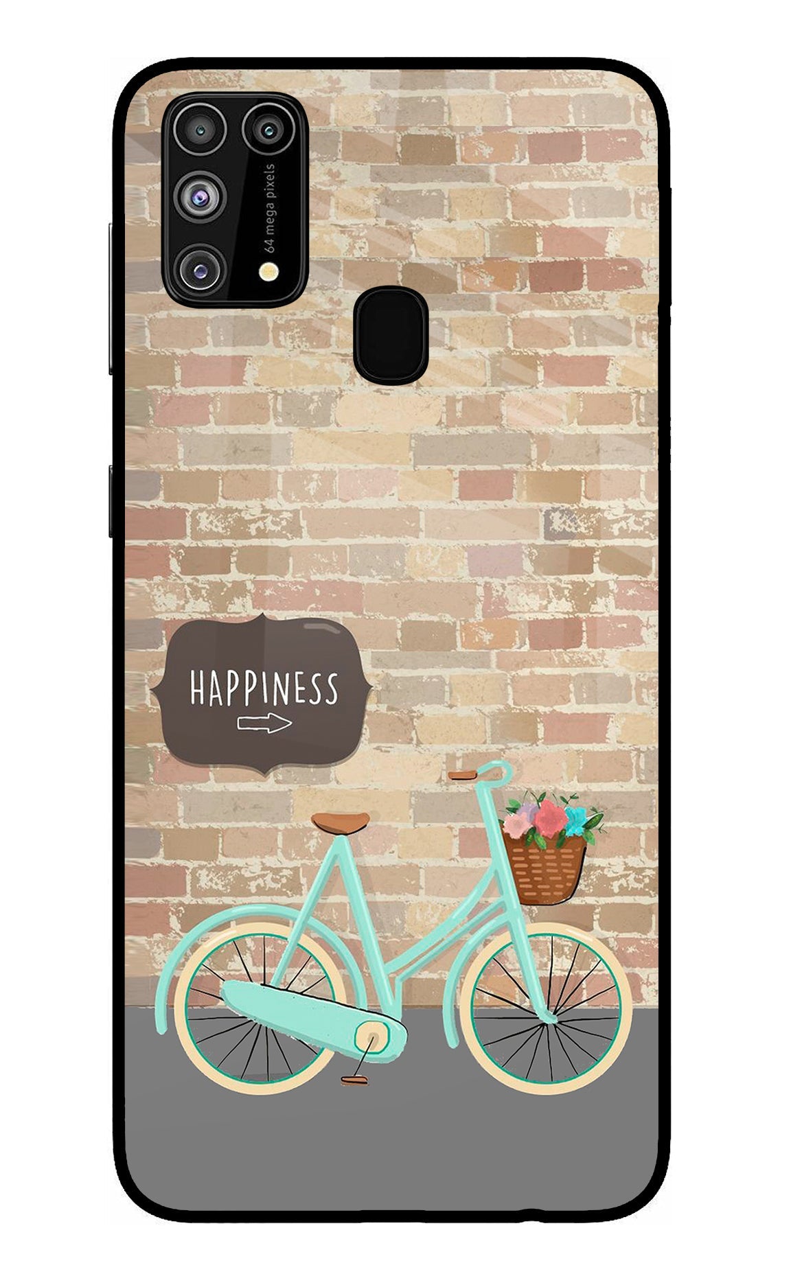 Happiness Artwork Samsung M31/F41 Glass Case