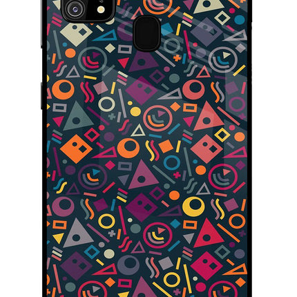 Geometric Abstract Samsung M31/F41 Glass Case Back Cover by Casekaro
