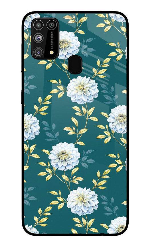 Flowers Samsung M31/F41 Glass Case
