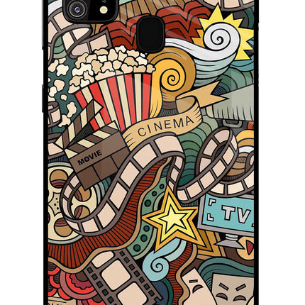 Cinema Abstract Samsung M31/F41 Glass Case Back Cover by Casekaro