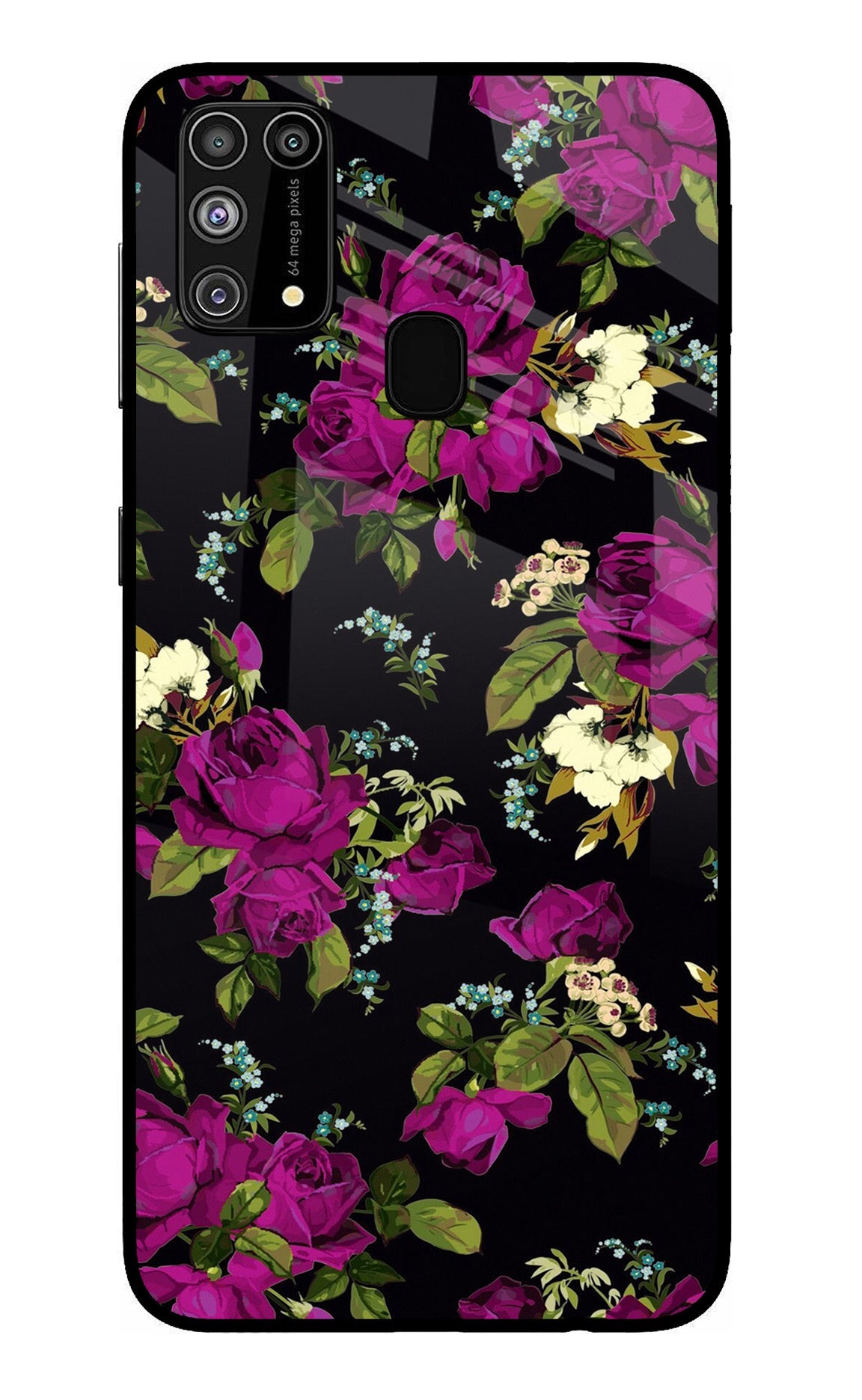 Flowers Samsung M31/F41 Glass Case