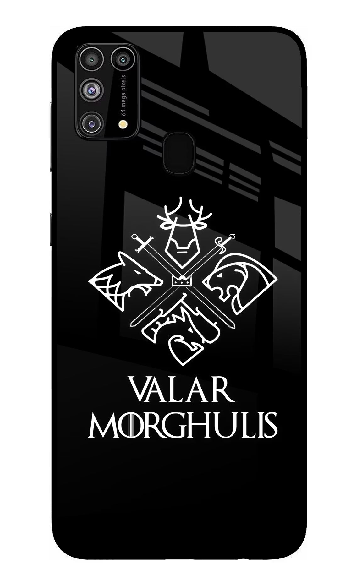 Valar Morghulis | Game Of Thrones Samsung M31/F41 Glass Case Back Cover by Casekaro