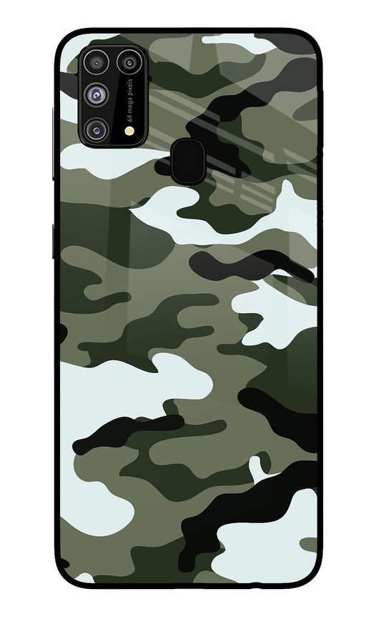 Camouflage Samsung M31/F41 Glass Case