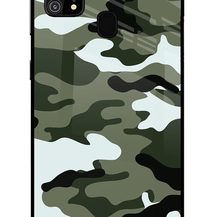Camouflage Samsung M31/F41 Glass Case Back Cover by Casekaro